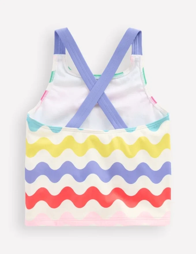 Cross-Back Tankini Top Multi Wave Cross-Back Tankini Top Multi Wave