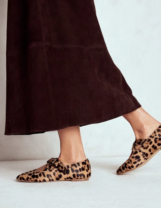 Cross Strap Mary Jane Classic Leopard Cross Strap Mary Jane Classic Leopard