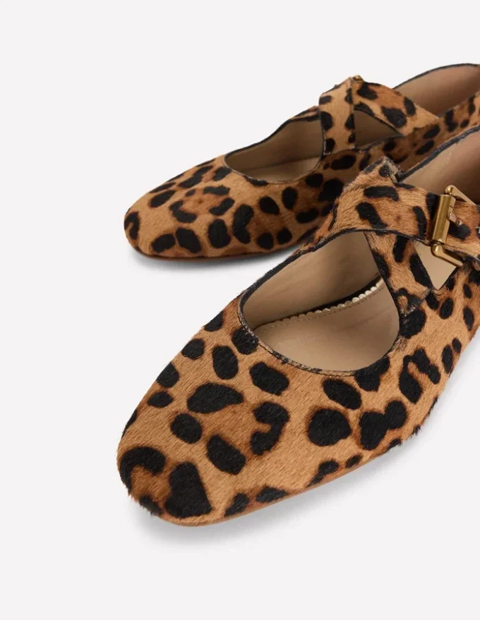 Cross Strap Mary Jane Classic Leopard Cross Strap Mary Jane Classic Leopard