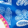Cut Out Swimsuit Kingfisher Blue Woodblock