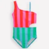 Cut Out Swimsuit Multi Stripe Cut Out Swimsuit Multi Stripe
