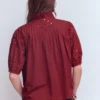 Cutwork Puff Sleeve Top Russet Cutwork Puff Sleeve Top Russet