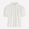 Cutwork Puff Sleeve Top White Cutwork Puff Sleeve Top White