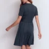 Daisy Flippy Jersey Dress Navy Daisy Flippy Jersey Dress Navy