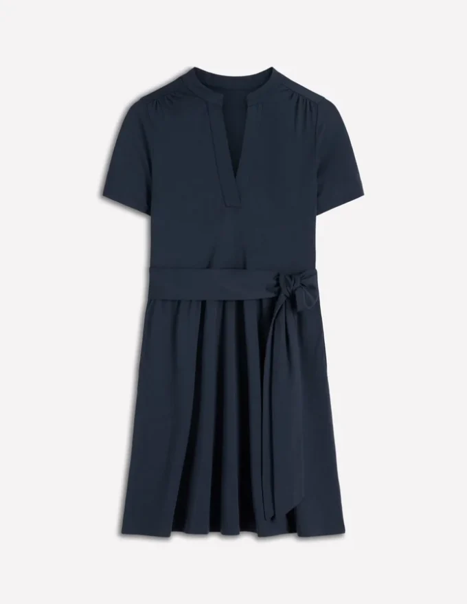 Daisy Flippy Jersey Dress Navy Daisy Flippy Jersey Dress Navy