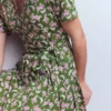 Daisy Flippy Jersey Dress Promenade Green, Dainty Blooms Daisy Flippy Jersey Dress Promenade Green, Dainty Blooms