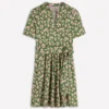 Daisy Flippy Jersey Dress Promenade Green, Dainty Blooms Daisy Flippy Jersey Dress Promenade Green, Dainty Blooms