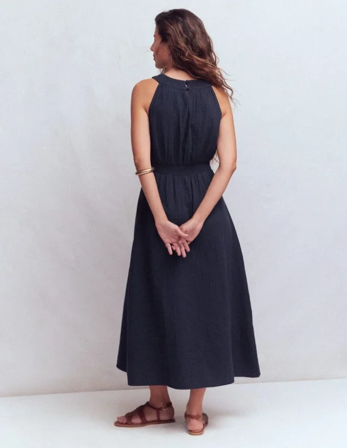 Daphne Double Cloth Dress NAVY Daphne Double Cloth Dress NAVY