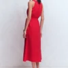 Daphne Double Cloth Dress Salsa