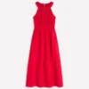 Daphne Double Cloth Dress Salsa