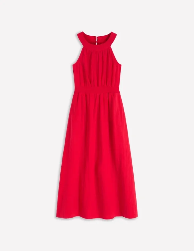 Daphne Double Cloth Dress Salsa
