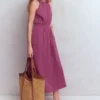 Daphne Double Cloth Dress Warm Mauve Daphne Double Cloth Dress Warm Mauve
