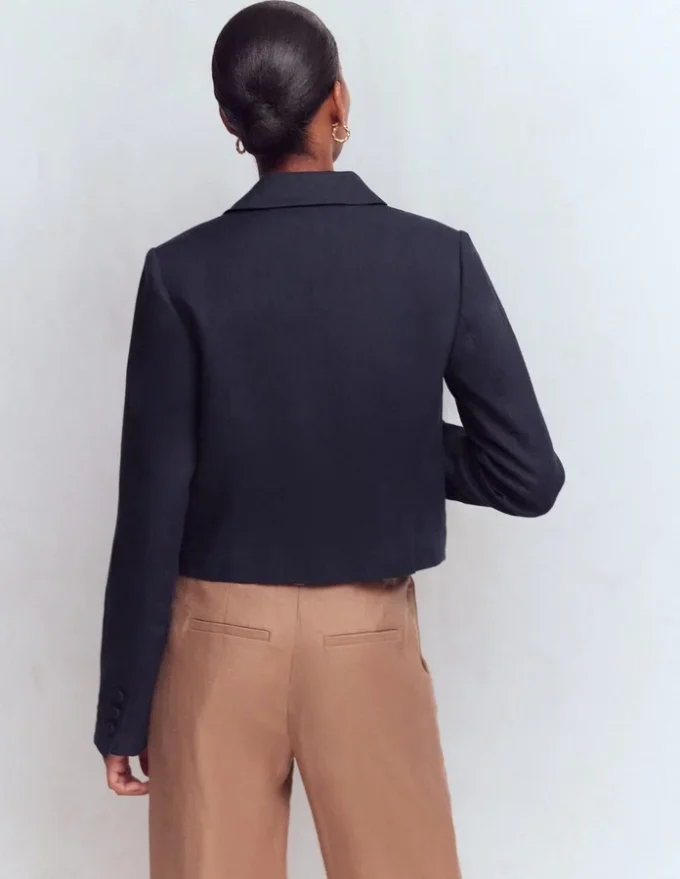 Dartmouth Linen Blazer Navy