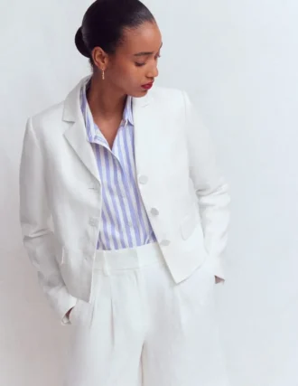 Dartmouth Linen Blazer White