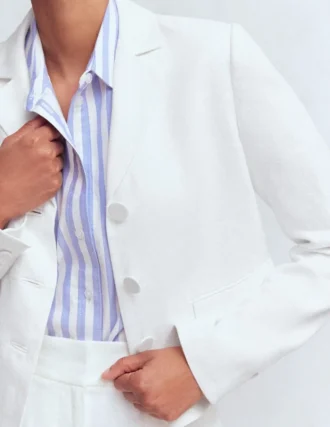 Dartmouth Linen Blazer White