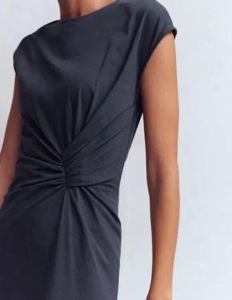 Delilah Twist Midi Dress Navy