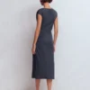 Delilah Twist Midi Dress Navy Delilah Twist Midi Dress Navy