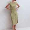 Delilah Twist Midi Dress Stripe Delilah Twist Midi Dress Stripe