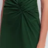 Delilah Twist Short Dress Hunter Green Delilah Twist Short Dress Hunter Green
