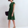 Delilah Twist Short Dress Hunter Green Delilah Twist Short Dress Hunter Green