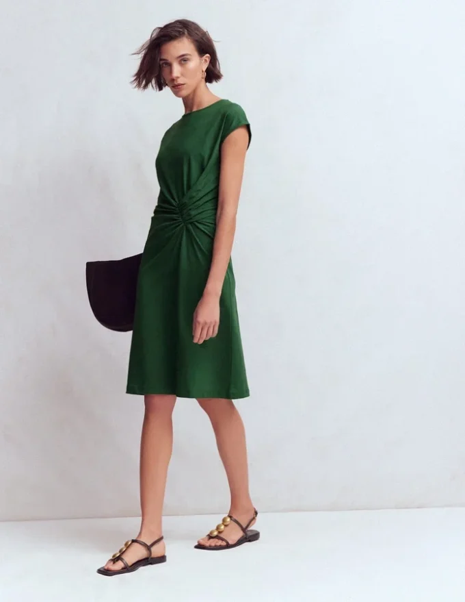 Delilah Twist Short Dress Hunter Green Delilah Twist Short Dress Hunter Green