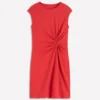 Delilah Twist Short Dress Red Coral Delilah Twist Short Dress Red Coral
