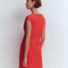 Delilah Twist Short Dress Red Coral Delilah Twist Short Dress Red Coral