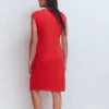 Delilah Twist Short Dress Red Coral Delilah Twist Short Dress Red Coral