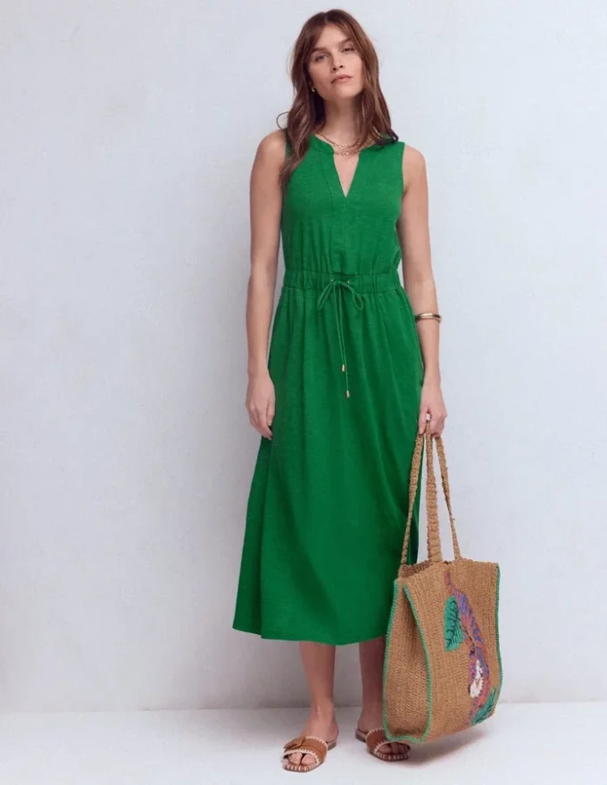 Delphine Midi Sleeveless Dress Fresh Green Delphine Midi Sleeveless Dress Fresh Green