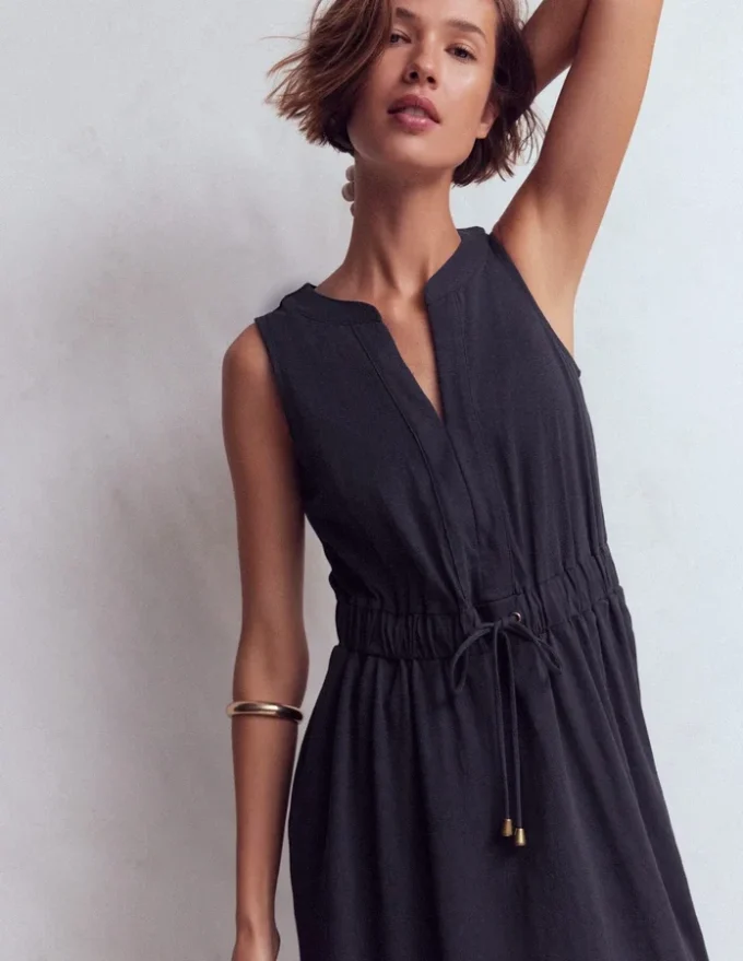 Delphine Midi Sleeveless Dress Navy Delphine Midi Sleeveless Dress Navy