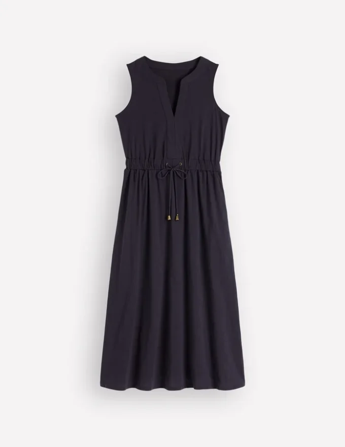 Delphine Midi Sleeveless Dress Navy Delphine Midi Sleeveless Dress Navy