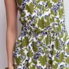 Delphine Midi Sleeveless Dress Olive, Shadow Blossom Delphine Midi Sleeveless Dress Olive, Shadow Blossom