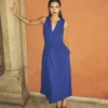 Delphine Midi Sleeveless Dress Sapphire Blue Delphine Midi Sleeveless Dress Sapphire Blue