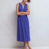 Delphine Midi Sleeveless Dress Sapphire Blue Delphine Midi Sleeveless Dress Sapphire Blue