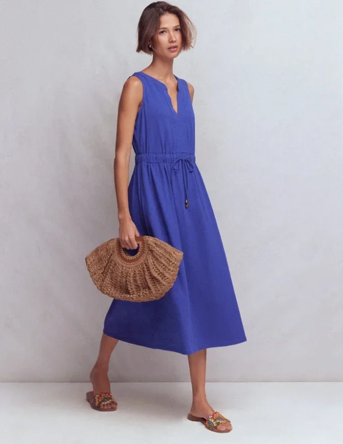 Delphine Midi Sleeveless Dress Sapphire Blue Delphine Midi Sleeveless Dress Sapphire Blue