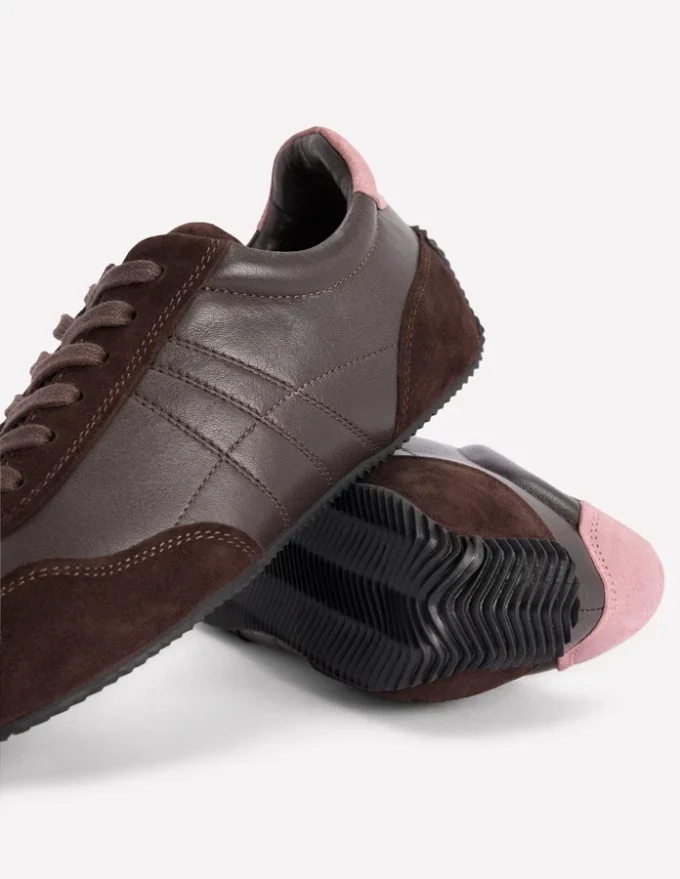 Delphine Slim Sole Trainers Chocolate Delphine Slim Sole Trainers Chocolate