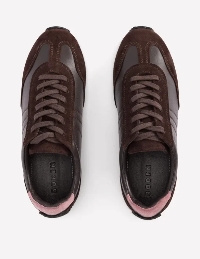 Delphine Slim Sole Trainers Chocolate Delphine Slim Sole Trainers Chocolate