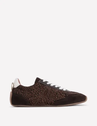 Delphine Slim Sole Trainers Leopard