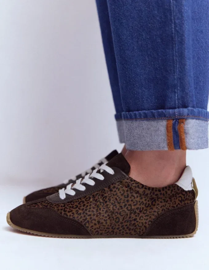 Delphine Slim Sole Trainers Leopard Delphine Slim Sole Trainers Leopard