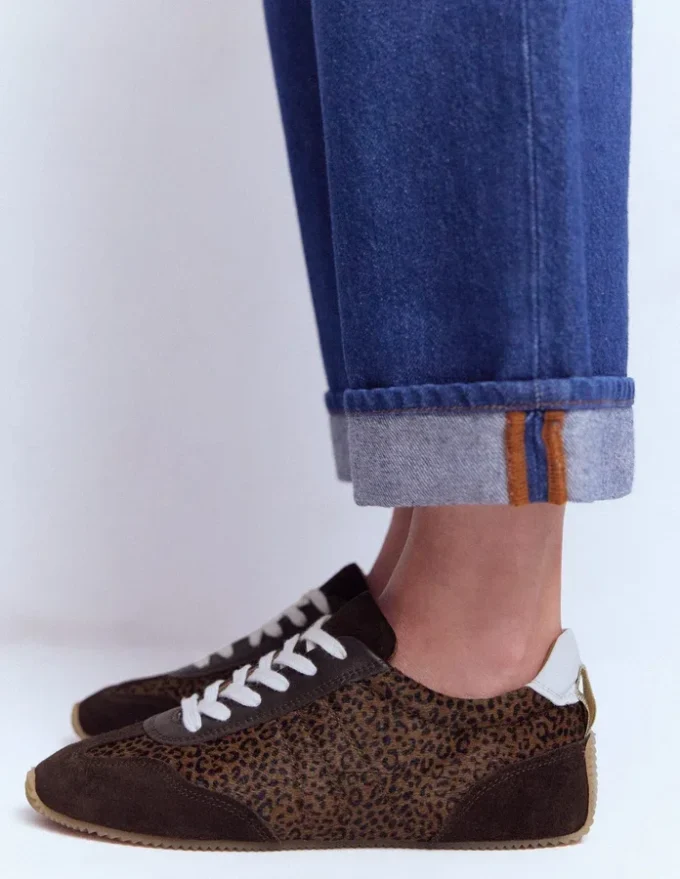 Delphine Slim Sole Trainers Leopard Delphine Slim Sole Trainers Leopard