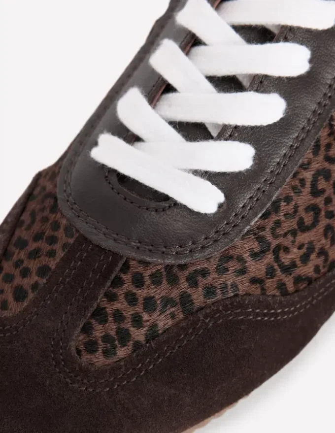 Delphine Slim Sole Trainers Leopard Delphine Slim Sole Trainers Leopard