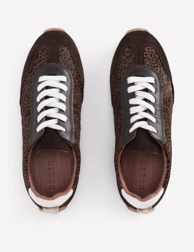 Delphine Slim Sole Trainers Leopard Delphine Slim Sole Trainers Leopard