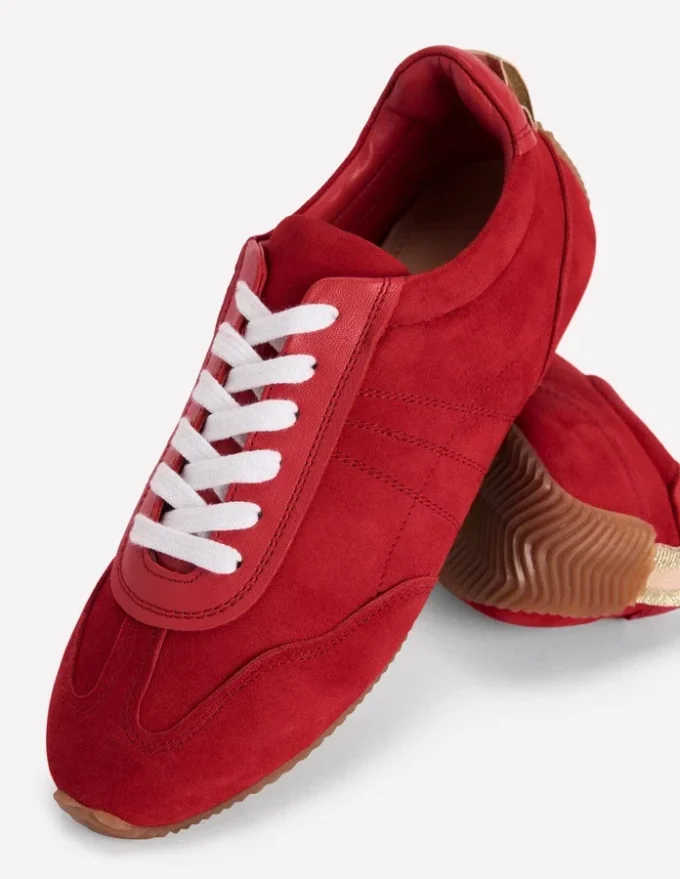 Delphine Slim Sole Trainers Red Delphine Slim Sole Trainers Red