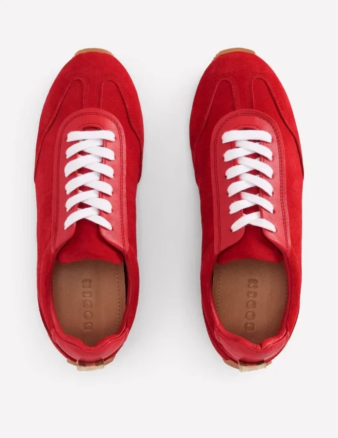 Delphine Slim Sole Trainers Red Delphine Slim Sole Trainers Red