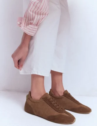 Delphine Slim Sole Trainers Tan