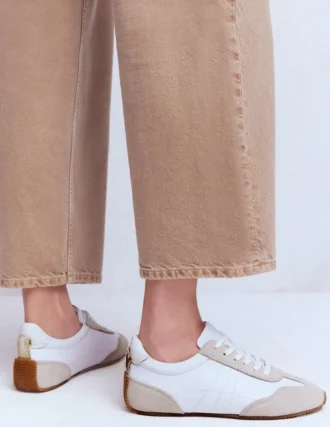 Delphine Slim Sole Trainers White Mix