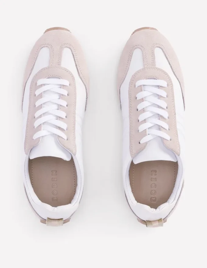 Delphine Slim Sole Trainers White Mix Delphine Slim Sole Trainers White Mix