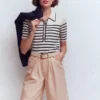 Denim Bermuda Short Ecru Denim Bermuda Short Ecru