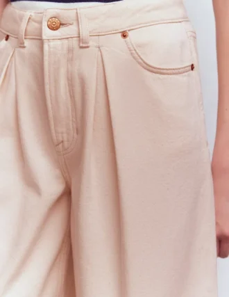 Denim Bermuda Short Ecru