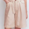 Denim Bermuda Short Ecru Denim Bermuda Short Ecru